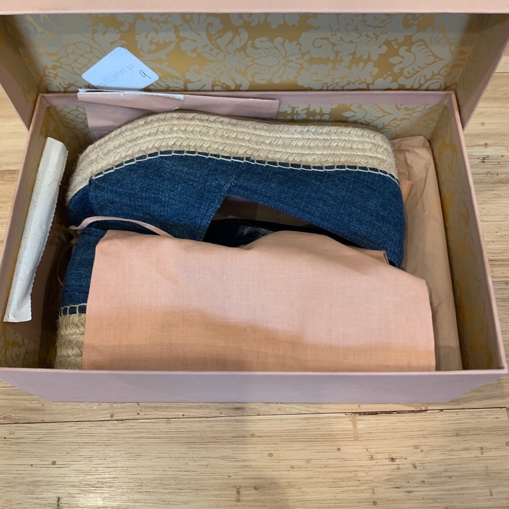 Miu Miu denim espadrille